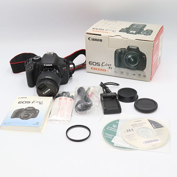 Canon キャノン EOS Kiss X5 EF-S 18-55 IS デジタルカメラ キット一式 【ww】【中古】5000004801600218