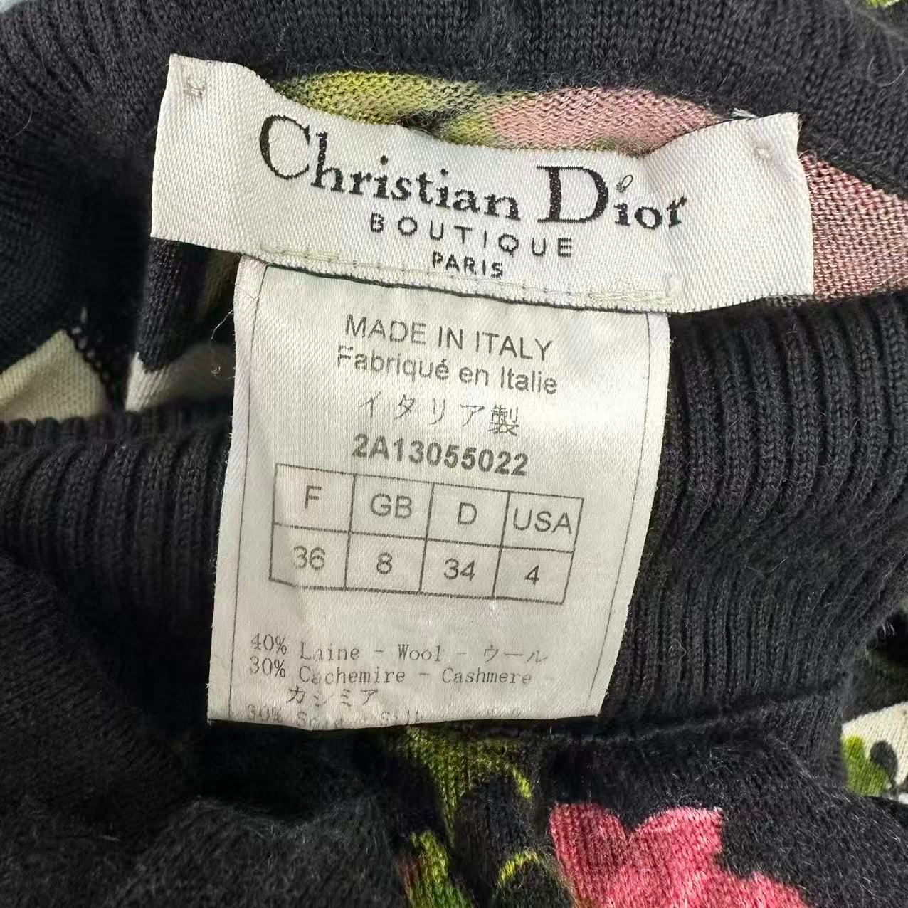 極美品 Christian Dior クリスチャンディオール トップス 長袖 ニット 