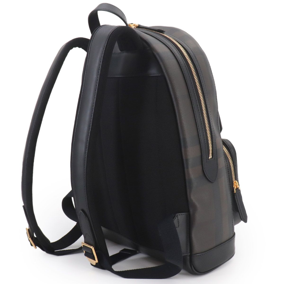 新品同様 バーバリー BURBERRY スモークドチェック バックパック PVC 