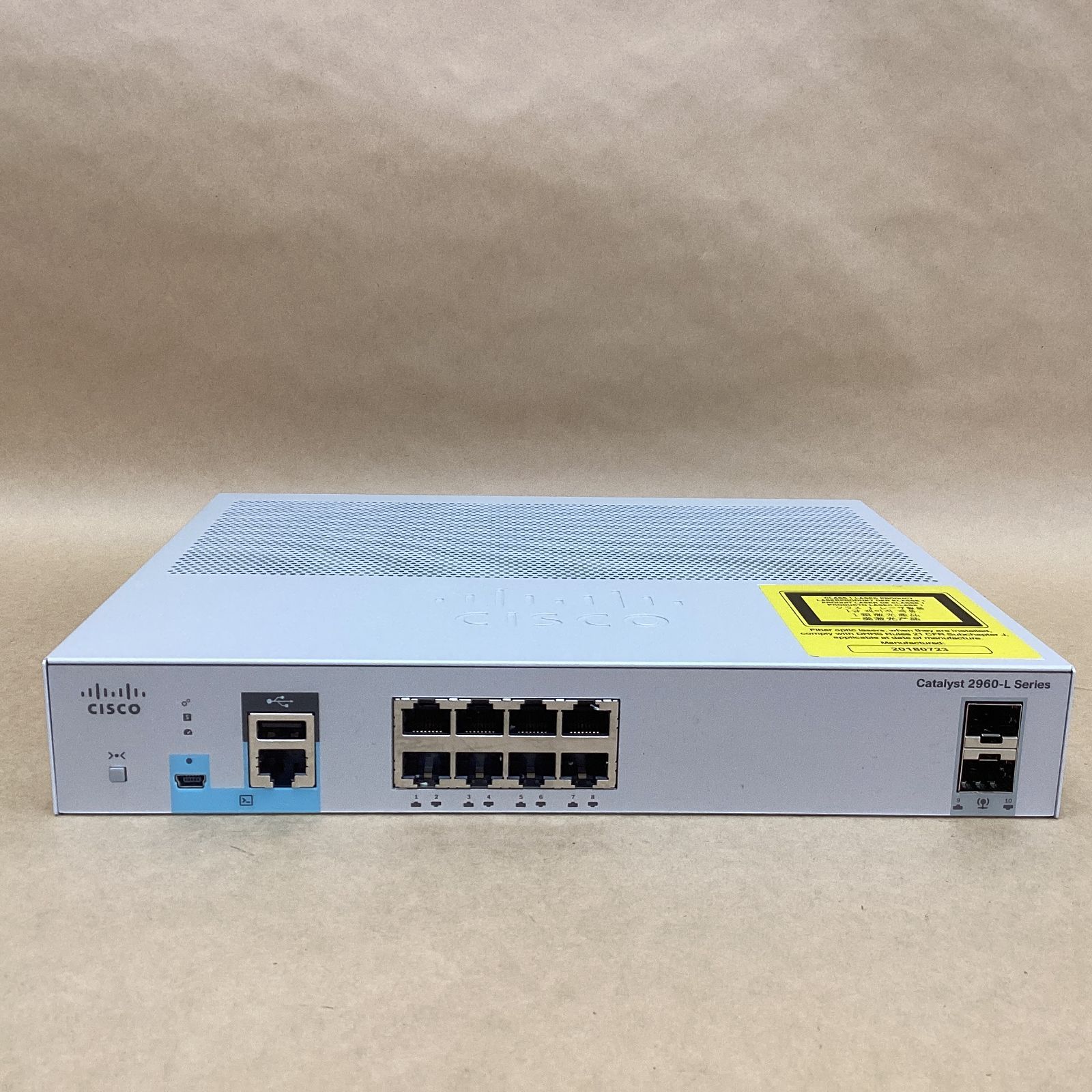 Cisco/シスコ ギガビットL2スイッチ Cisco Catalyst WS-C2960L-8TS-LLV02 8ポート ファンレス SFPアップリンク対応 Cisco IOS LAN Lite ※注意点ご確認ください※