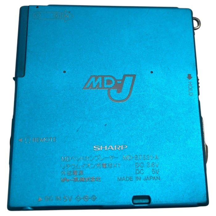 SHARP/シャープ/ポータブルMDプレーヤー/MP-ST531-A/ブルー/動作確認済