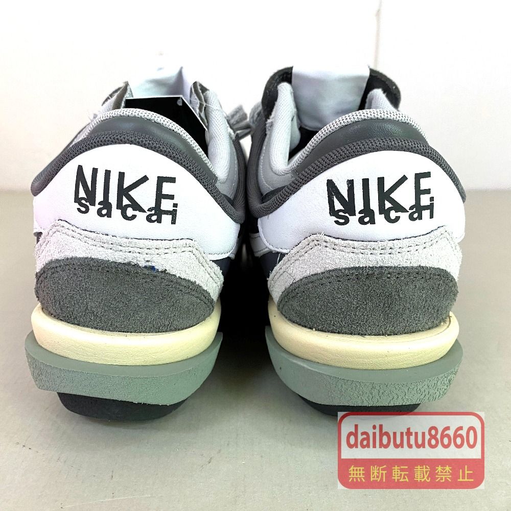 03w26871【タグ/箱付き美品】sacai × Nike Zoom Cortez Iron Grey