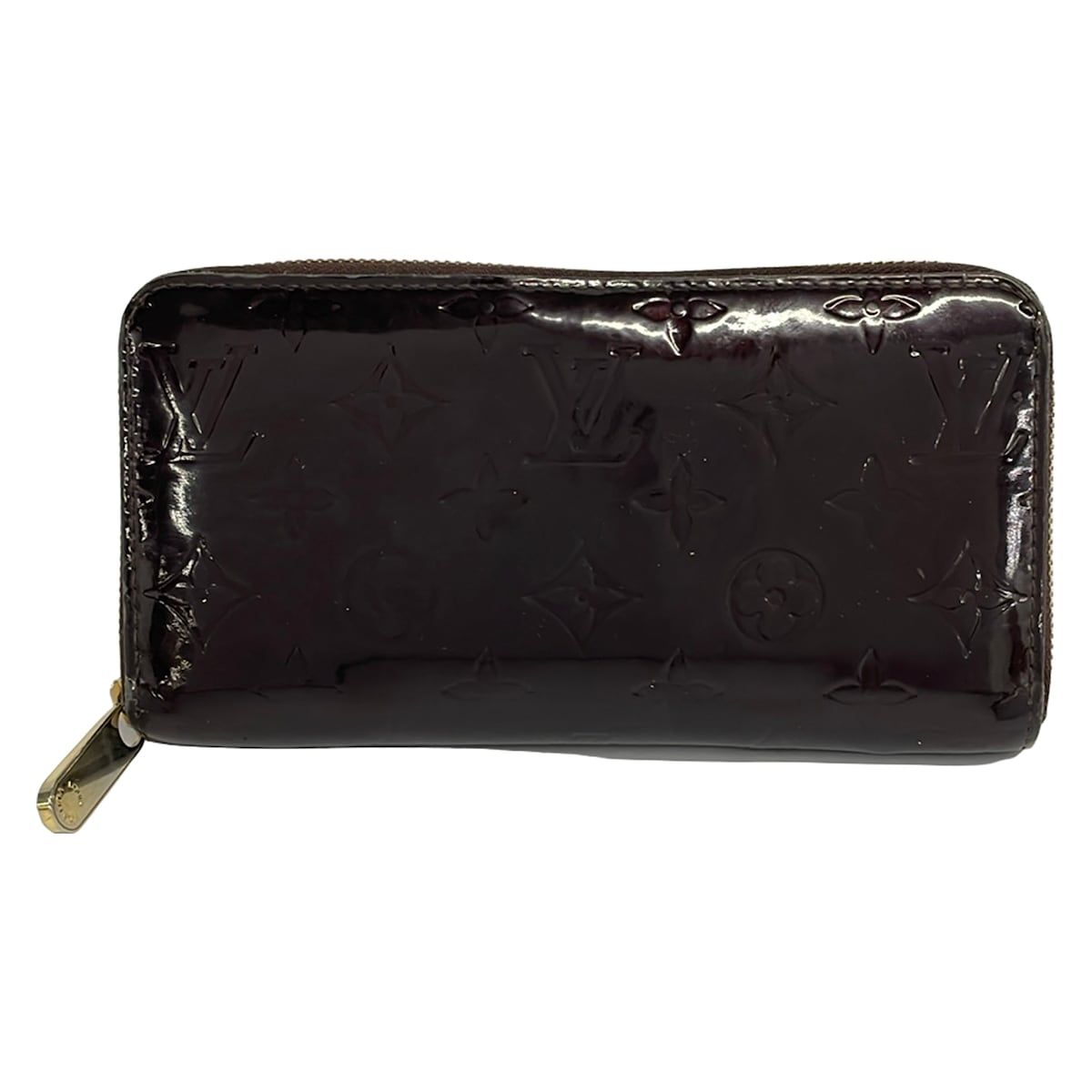 LOUIS VUITTON(ルイヴィトン) 長財布 モノグラムヴェルニ ジッピーウォレット M90416 アマラント レザー、牛革