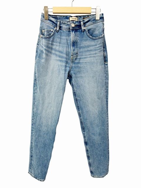 ヤヌーク YANUK High West RUTH ハイウエスト ルース ダメージ加工 デニム パンツ 57193262 25 ライトブルー ブランド古着ベクトル 中古●260601