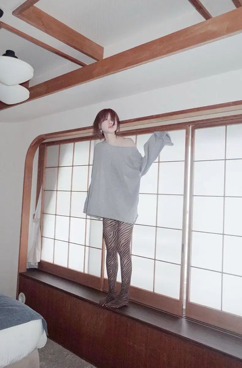 プレックル freckle ルーズ カッティング Tシャツ グレー