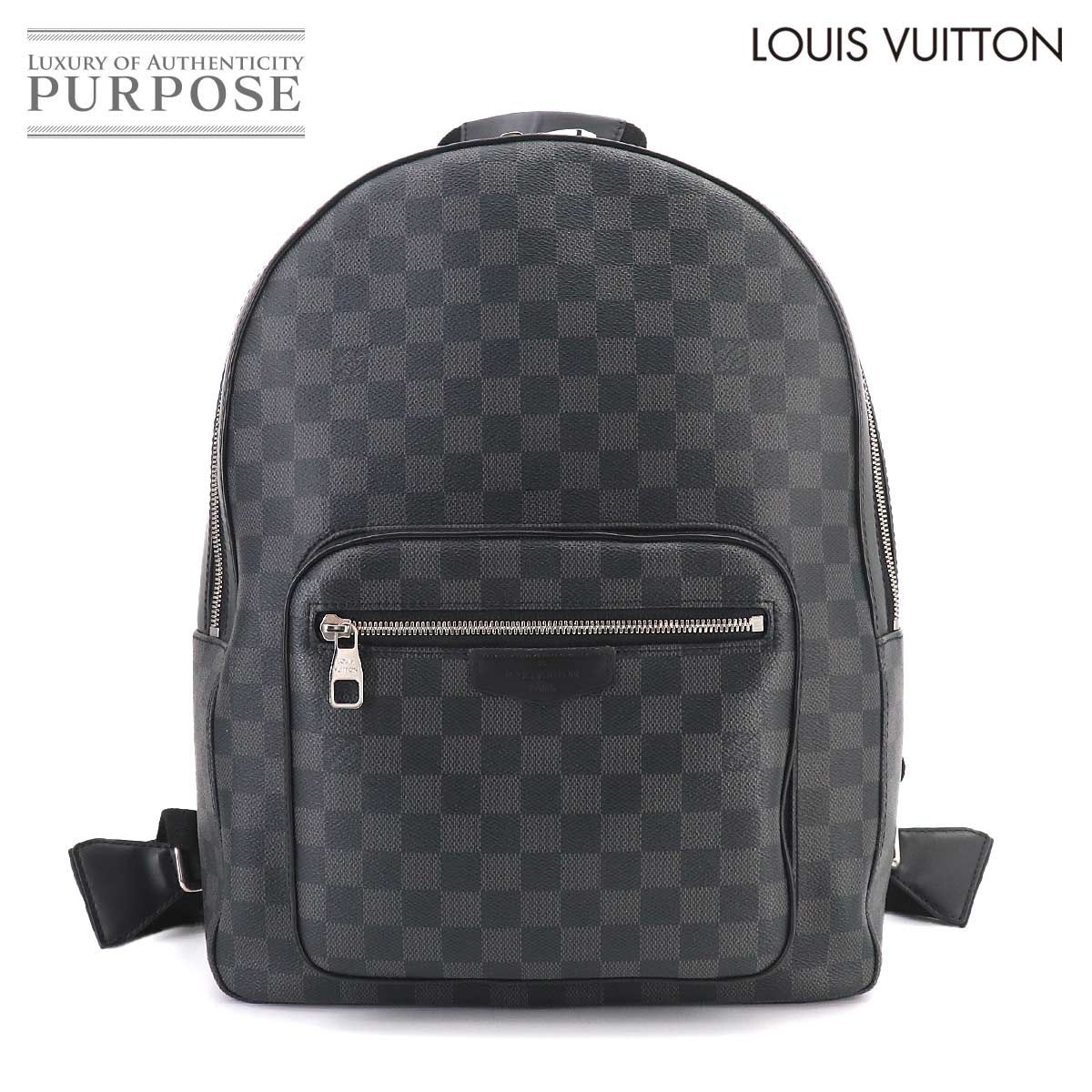 新品同様 ルイ ヴィトン LOUIS VUITTON ダミエ グラフィット ジョッシュ バックパック リュックサック ブラック グレー N41473 90324239