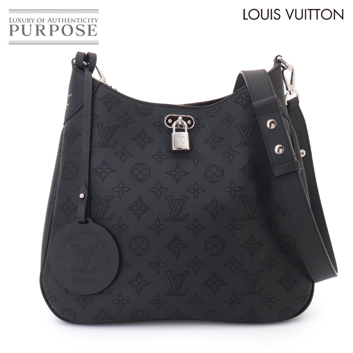 未使用 展示品 ルイ ヴィトン LOUIS VUITTON マヒナ オール アラウンド MM ショルダー バッグ レザー ノワール M14618 RFID 90324582 230,000円
