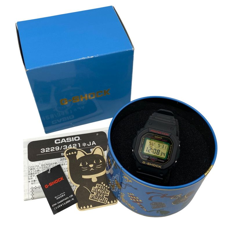 【中古品】 G-SHOCK ジーショック DW-5600TMN-1JR DIGITAL QUARTZ MANEKINEKO デジタル クォーツ 招き猫 時計 【196-260531-kh-05-izu】 8,591円