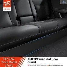 YZ テスラ モデル3/Y/YL ハイランド ジュニパー 2026 リアシート下部マット キック防止パッド 汚れ防止