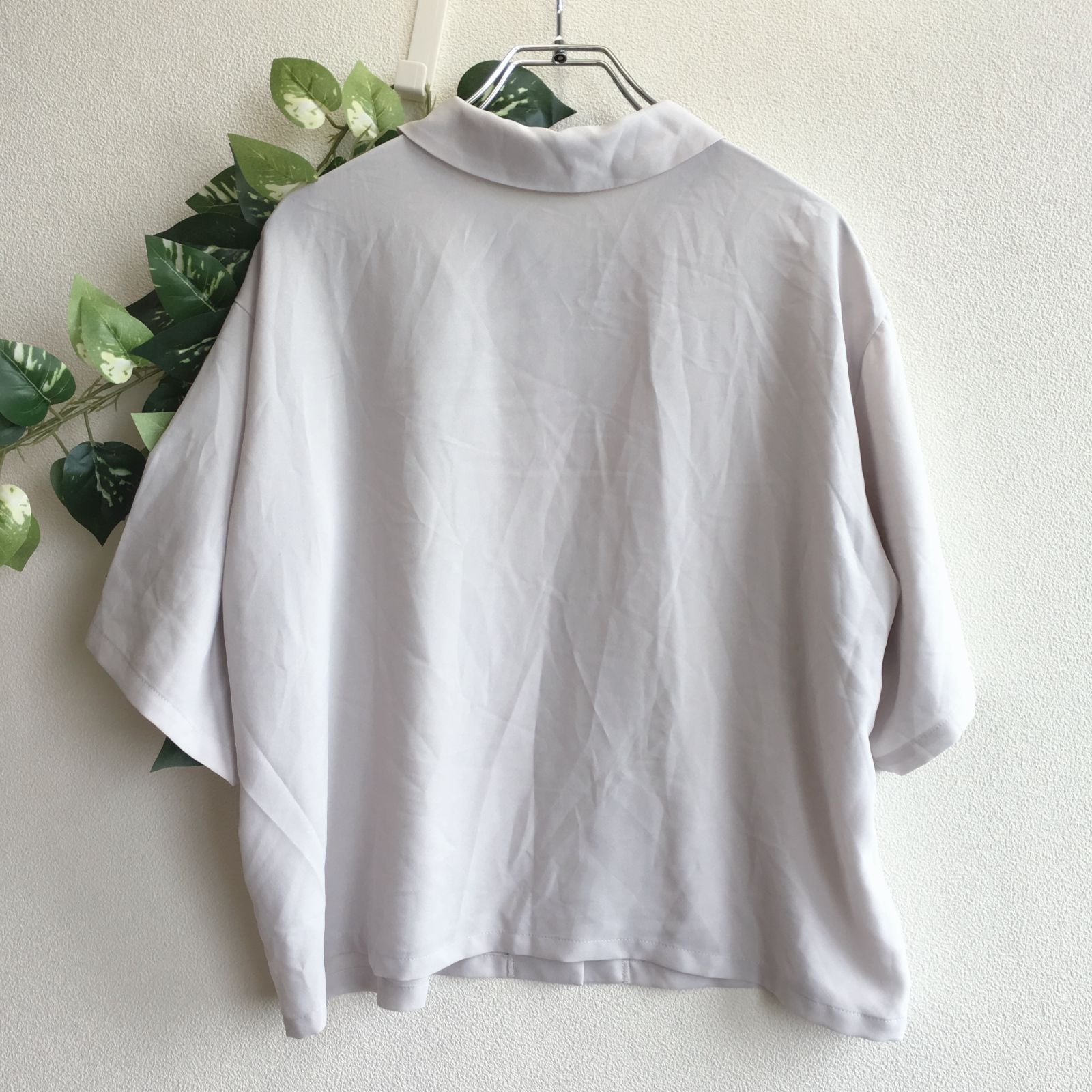 美品✨ ミズイロインドmizuiro ind 半袖 ブラウス シャツ オーバー 