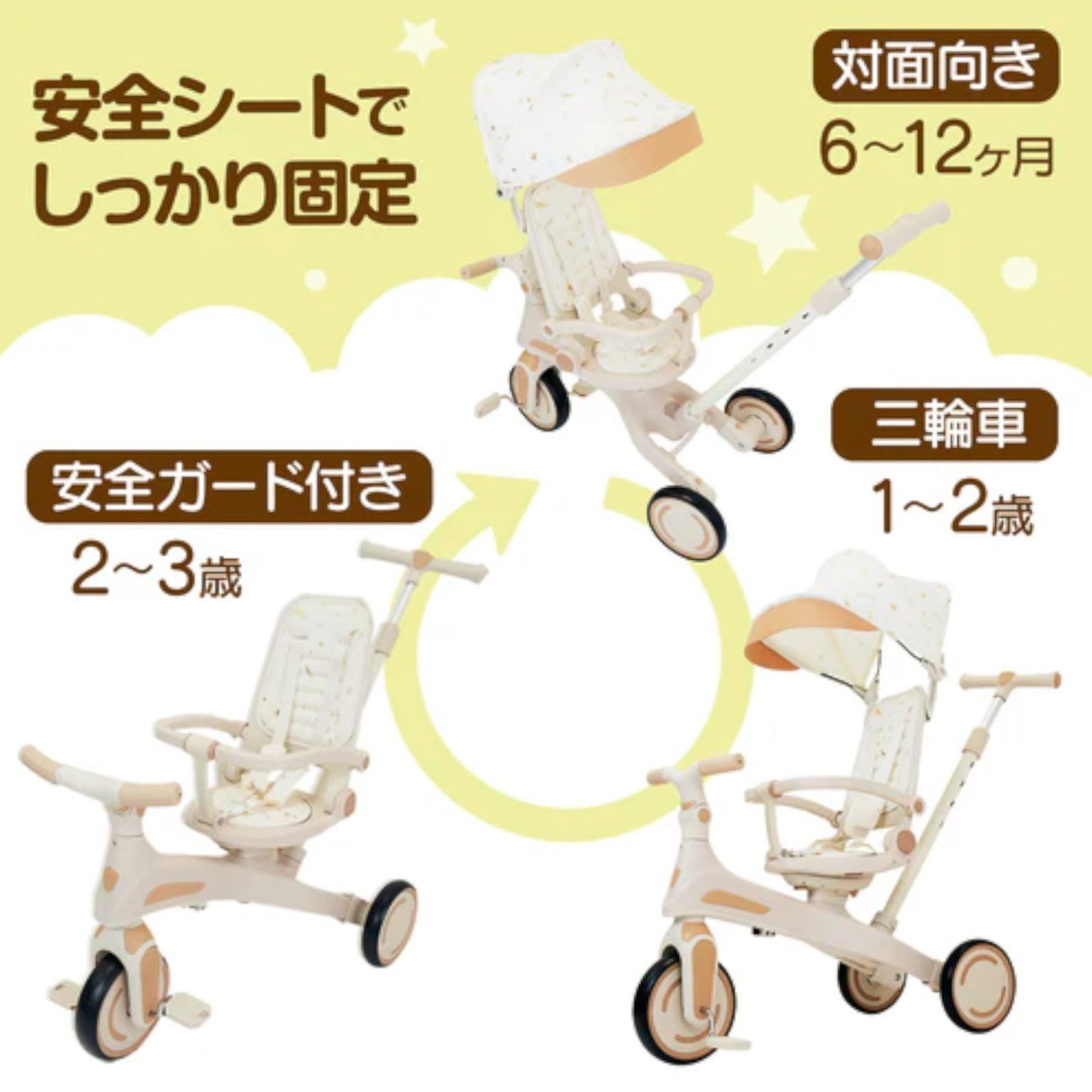 #2645 キッズ バイク 子供 三輪車 レッド 折りたたみ 1~5歳 安全シートでしっかり固定 3点式股ベルト付き 手押し棒付き 7in1 自転車 ランニングバイク ※一部地域離島別途配送料有 #2645 キッズ バイク 子供 三輪車 レッド 折りたたみ 1~5歳 安全シートでしっかり固定 3点式股ベルト付き 手押し棒付き 7in1 自転車 ランニングバイク ※一部地域離島別途配送料有