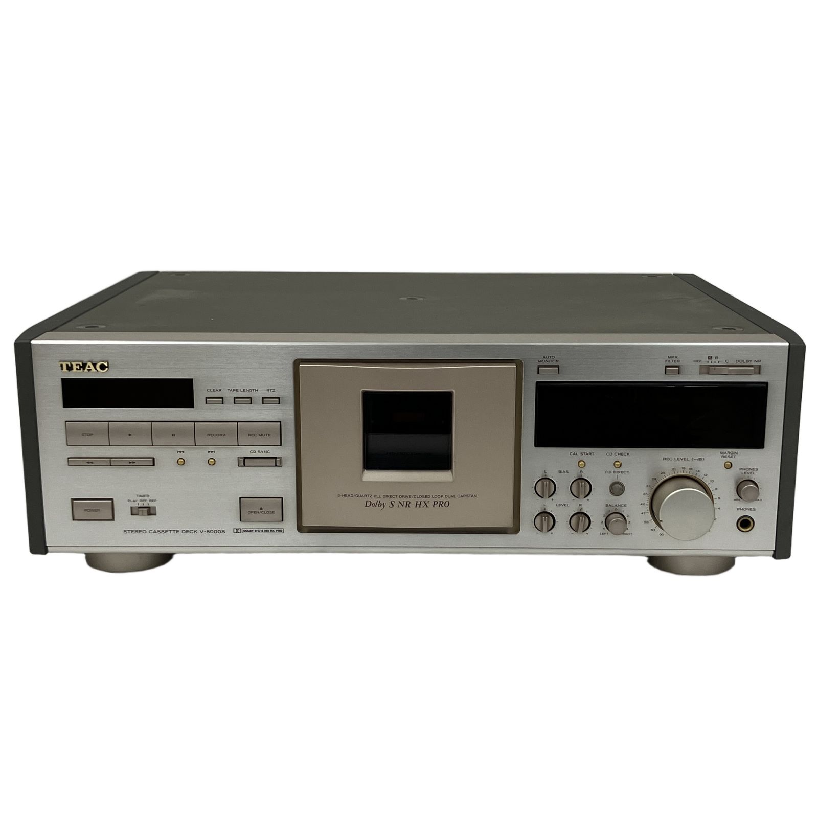 TEAC V-8000S カセットデッキ ドルビーS ティアック 音響機材 オーディオ 中古 O11296130