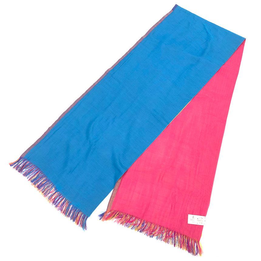 ISSEY MIYAKE イッセイミヤケ PLEATS PLEASE プリーツプリーズ ストール ショール コットン シルク 美品 aq12882