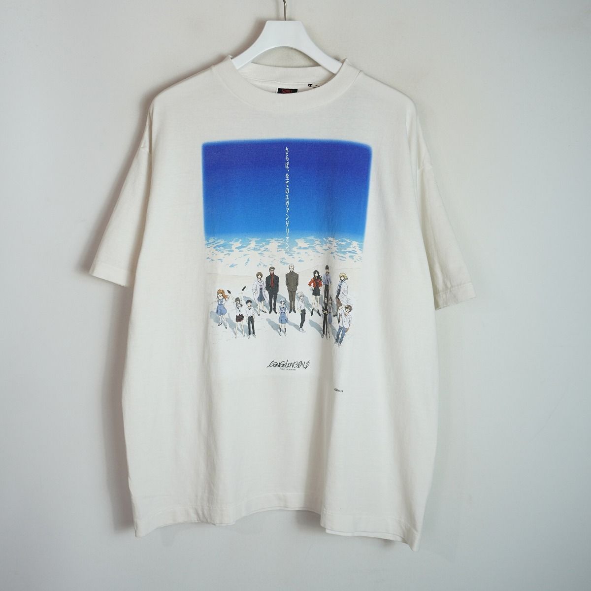 新品 国内正規 25SS SAINT MICHAEL セントマイケル × EVENGELION エヴァ × GEEKS RULE ギークスルール 半袖 Tシャツ 白系 サイズL 3347Q♪