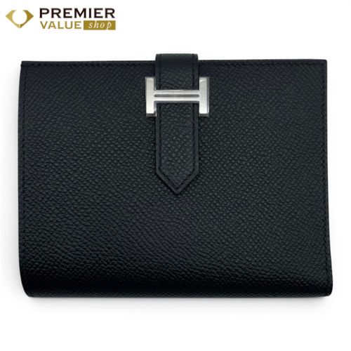エルメス ベアンコンパクト ノワール エプソン シルバー金具 C刻印