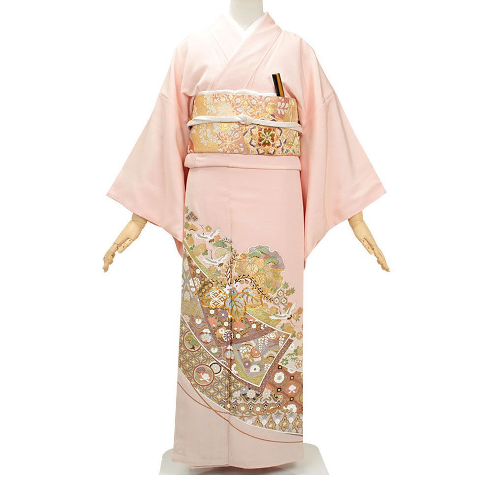 礼装用　色留袖　関芳謹製「ことほぎ」宝尽くし紋　着物単品　【結婚式、披露宴などの祝い事に】旧レンタル商品