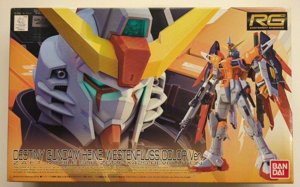 バンダイ RG 1/144/ガンダムEXPO限定 機動戦士ガンダムSEED DESTINY デスティニーガンダム ハイネ・ヴィステンフルスカラーVer.