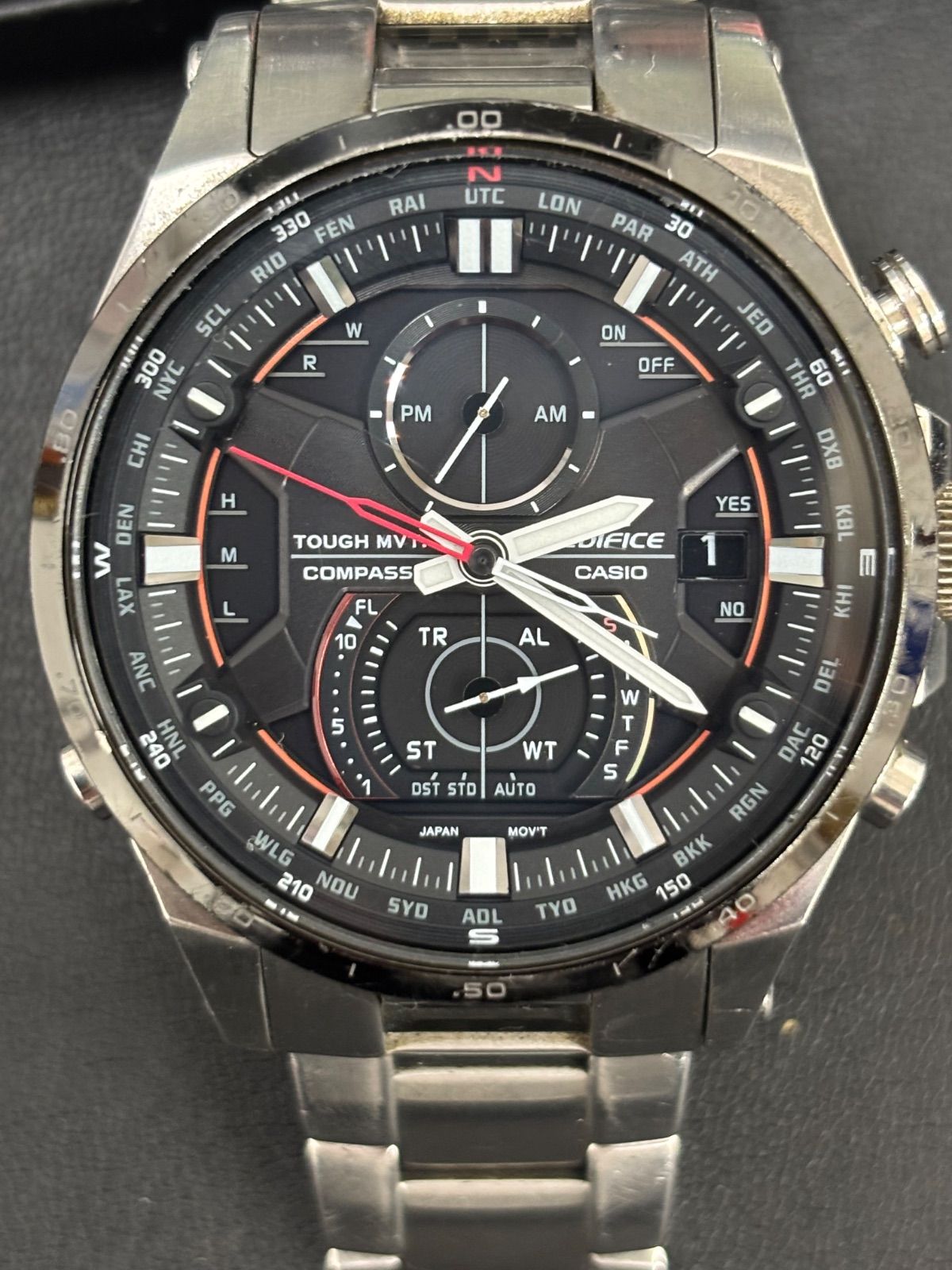 I【中古・長期保管動作品】CASIO カシオ EDIFICE エディフィス EQW-A1200 電波ソーラー腕時計 メンズ　I-1.0-3.0