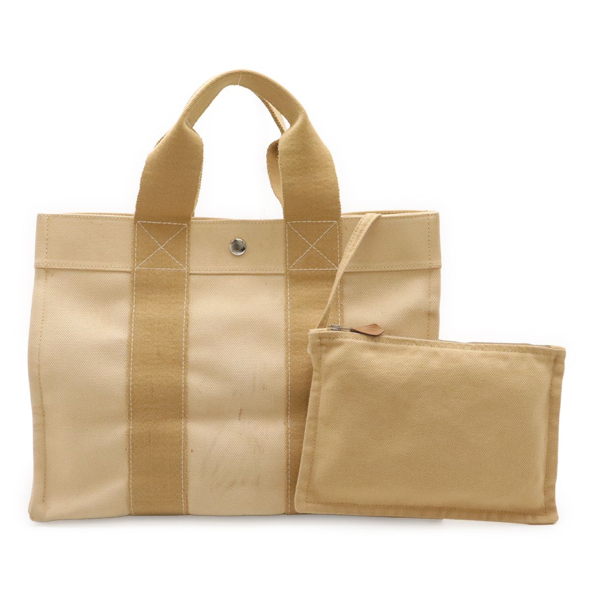 HERMES エルメス ボラボラPM ボラボラトートPM トートバッグ ハンドバッグ ボラボラ キャンバス ベージュ ポーチ付