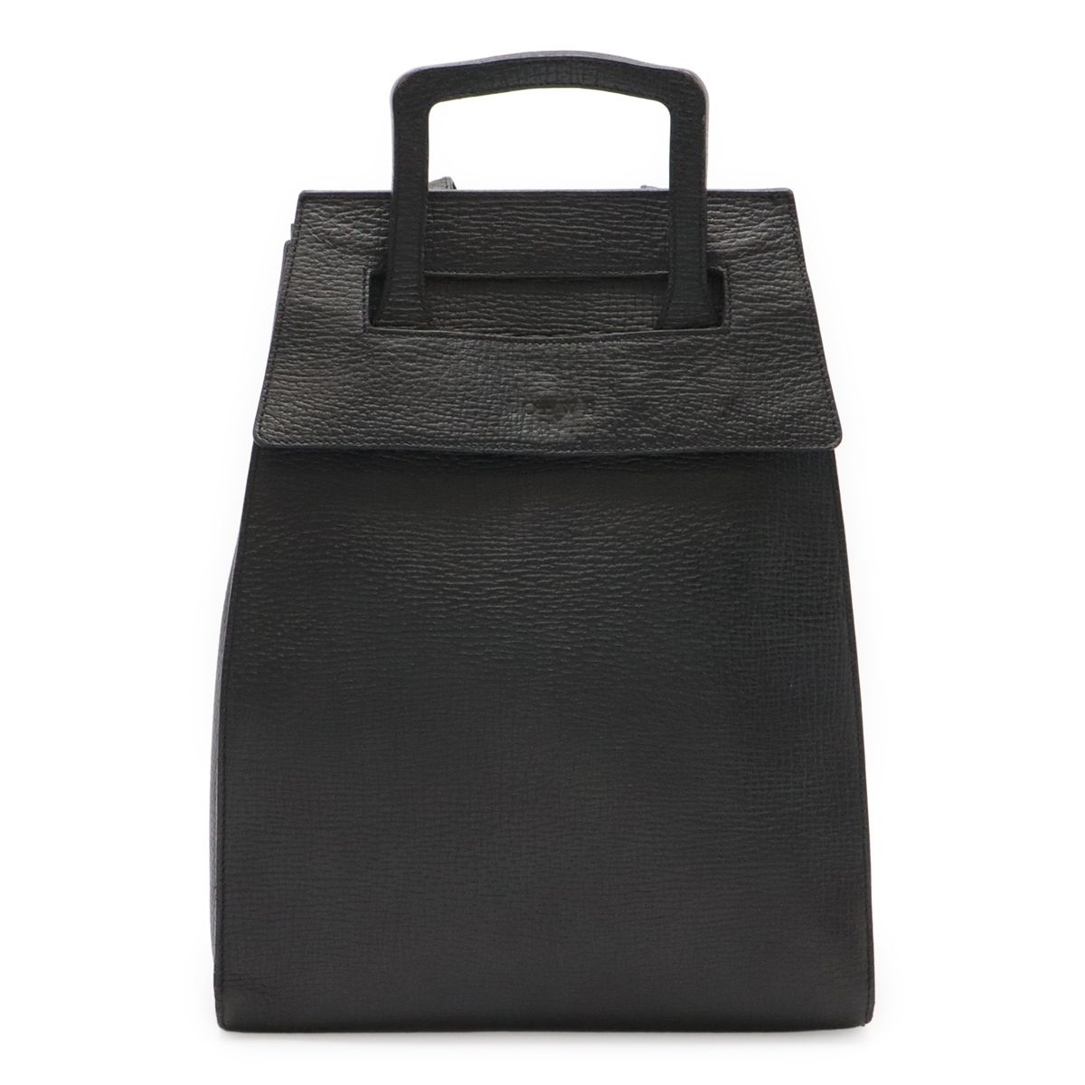 LOEWE ロエベ バックパック リュックサック レザー ブラック 黒 シルバー金具