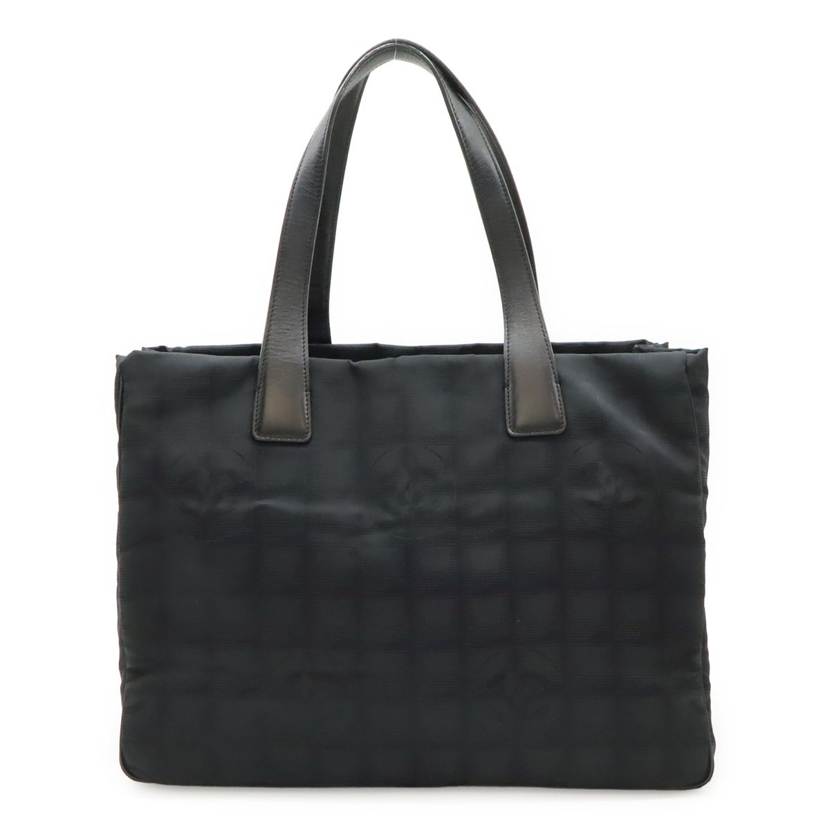 CHANEL シャネル ニュートラベルライン Newトラベルライン トートMM トートバッグ ショルダーバッグ ナイロンジャガード ラメ ブラック 黒 A15991