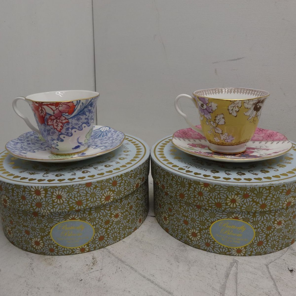 wedgwood ウエッジウッド　バタフライブルーム　カップ＆ソーサー　コーヒー　紅茶　ティーカップ　2606【M】