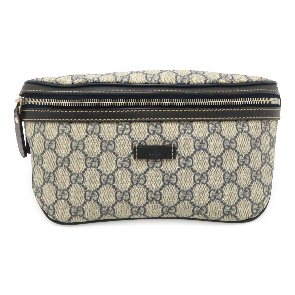 GUCCI グッチ GGインプリメ ボディバッグ ウエストバッグ ウエストポーチ ヒップバッグ PVC レザー ネイビー 紺 233269