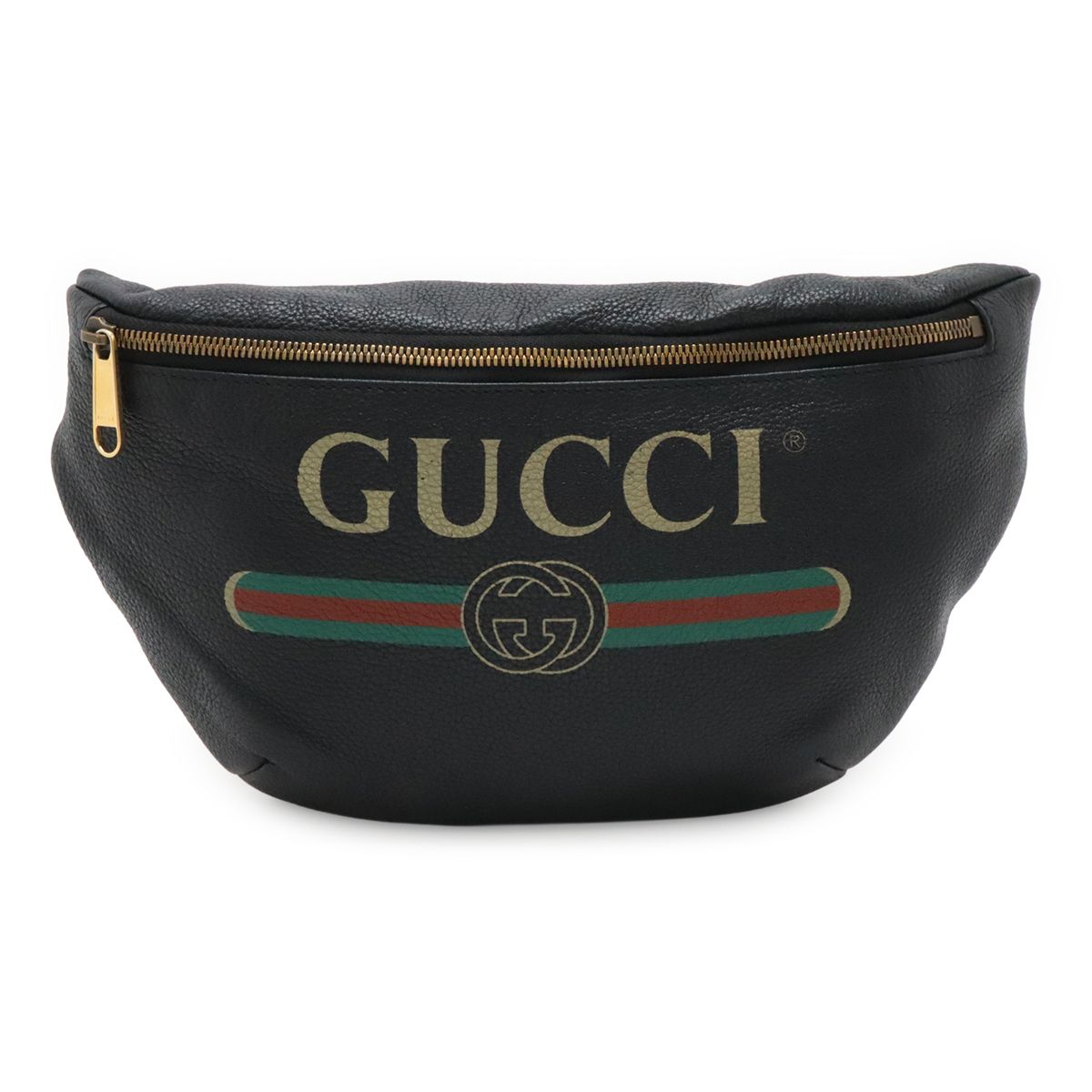 GUCCI グッチ グッチプリント シェリーライン ベルトバッグ ボディバッグ ウエストポーチ レザー ピンク グリーン レッド ゴールド金具 530412
