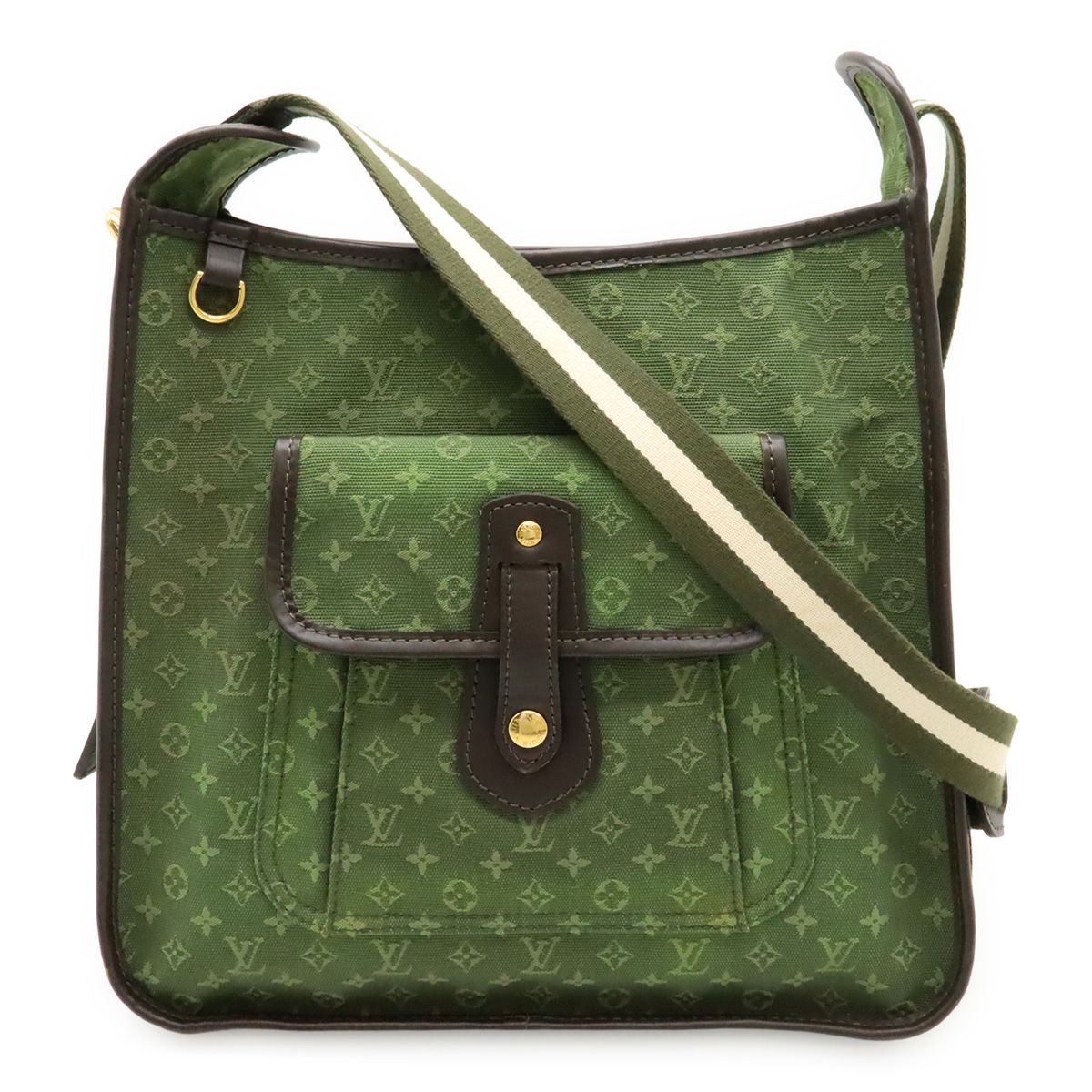 LOUIS VUITTON ルイ ヴィトン モノグラムミニ ブザス マリーケイト ショルダーバッグ 斜め掛け キャンバス レザー TSTカーキ 緑 M92322
