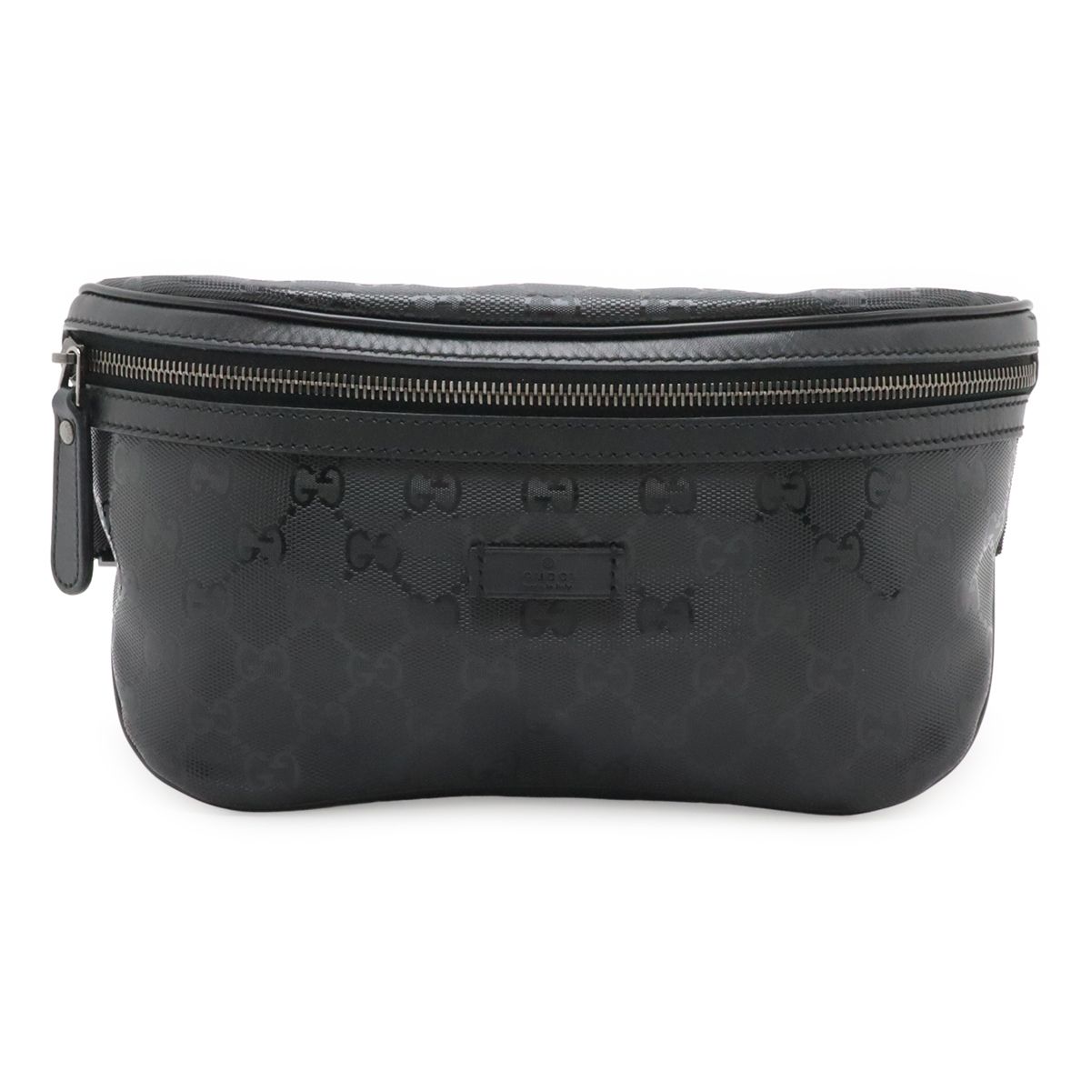 GUCCI グッチ GGインプリメ ボディバッグ ウエストバッグ ウエストポーチ ヒップバッグ PVC レザー ブラック 黒 233269 50,400円