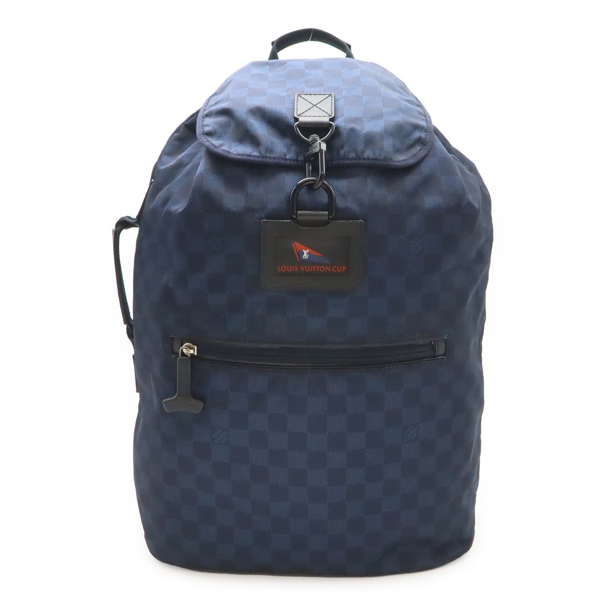 LOUIS VUITTON ルイ ヴィトン ダミエ チャレンジ オストロ LVカップ バックパック リュックサック デイパック ナイロン オキシジェン N41252