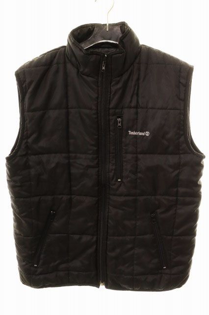 ティンバーランド Timberland PERFORMANCE BEST BLACK L パフォーマンス ナイロン ベスト ブラック 黒 【ブランド古着ベクトル】【中古】●260529