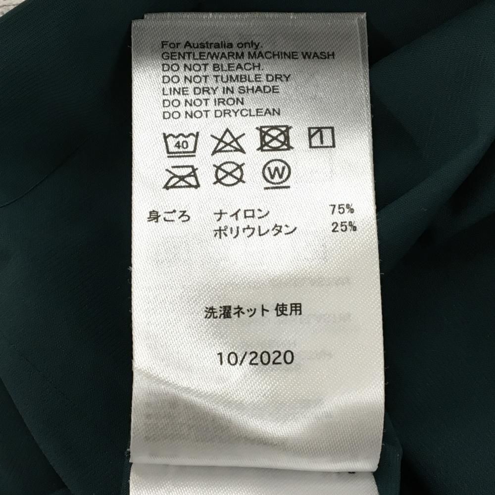 超美品】オークリー 半袖ハイネックシャツ ダークグリーン 襟元ジップ