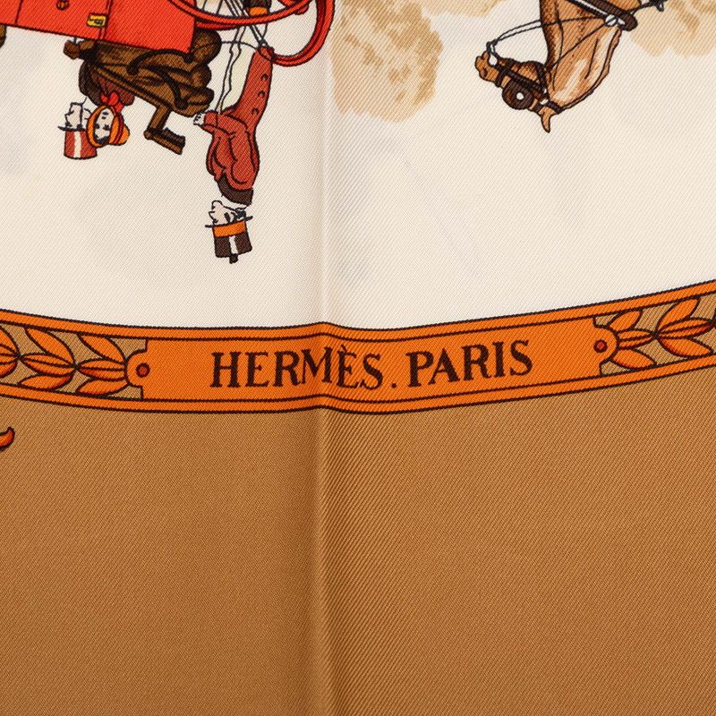 エルメス カレ90 LA PROMENADE DE LONGCHAMPS ロンシャンへの散歩