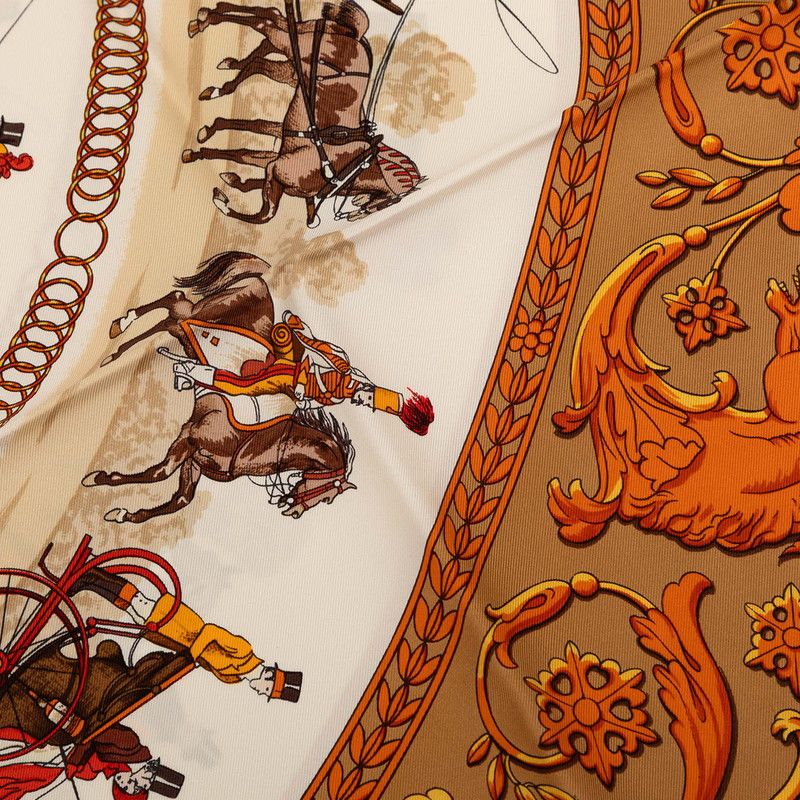 エルメス カレ90 LA PROMENADE DE LONGCHAMPS ロンシャンへの散歩