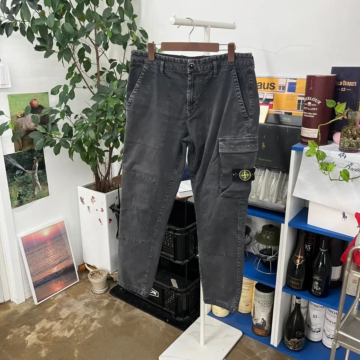 STONE ISLAND ガーメントダイング カーゴパンツ 34 19,875円