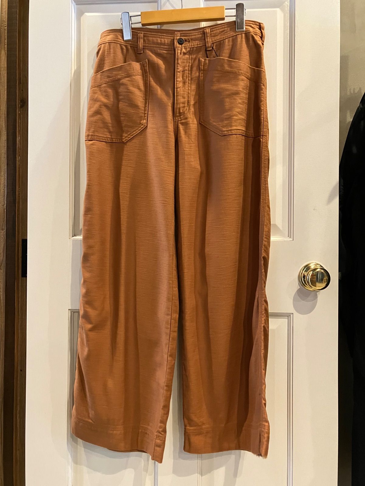 20年製 Patagonia ワイドパンツ スラブ織 パタゴニア オーガニックコットン 56615