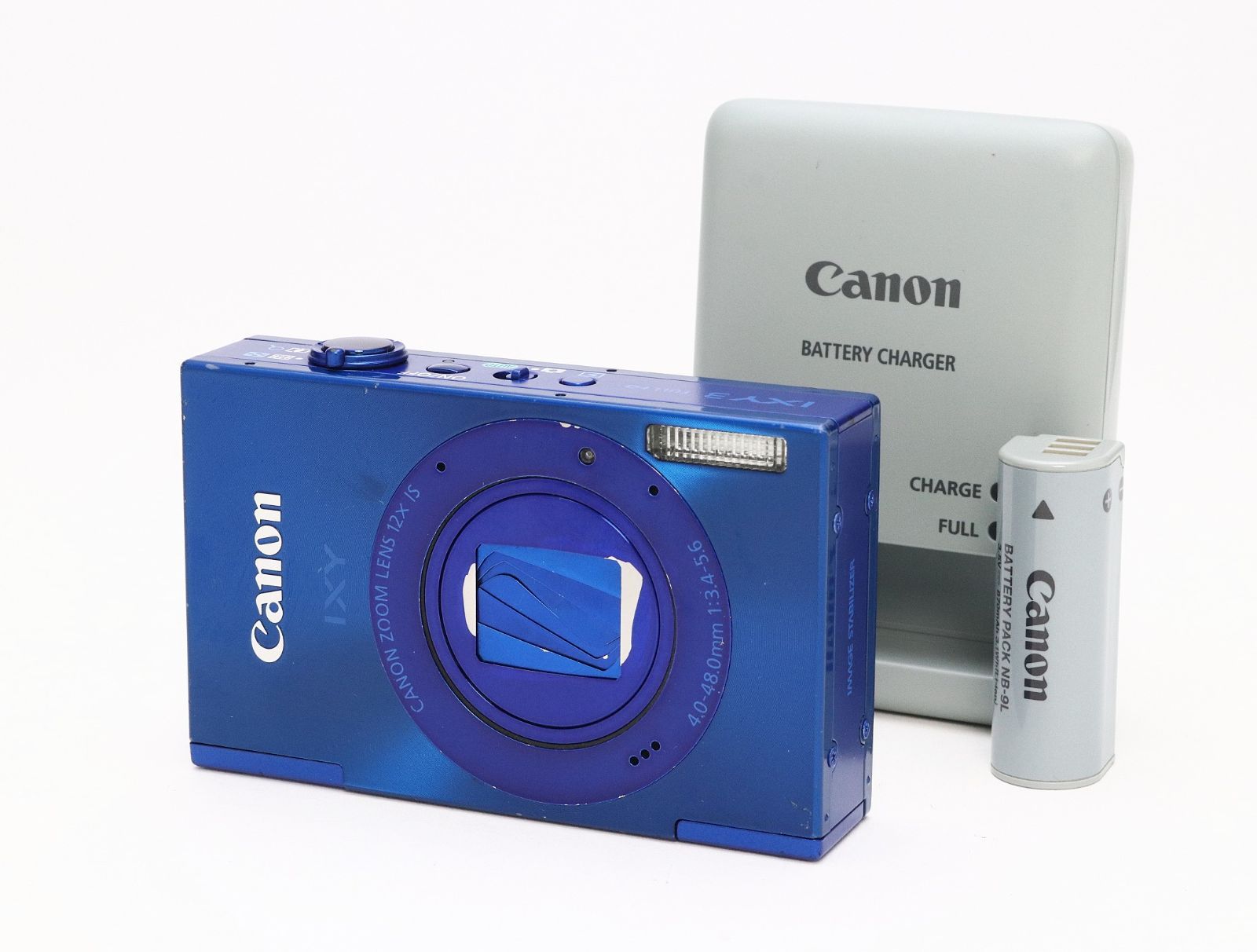 B- (並品) Canon キヤノン IXY 3 ブルー 初期不良返品対応 55-280