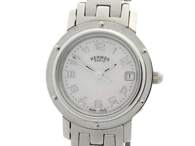 HERMES エルメス クリッパーナクレ CL4.210 腕時計 ステンレス