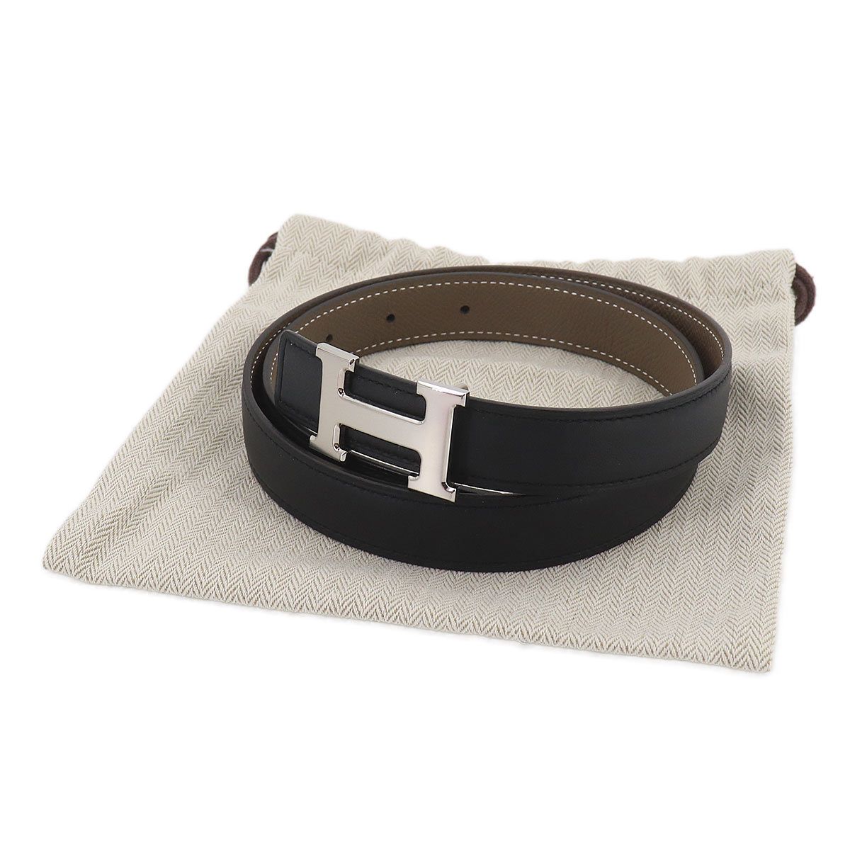 未使用 展示品 エルメス HERMES コンスタンス リバーシブル Hベルト