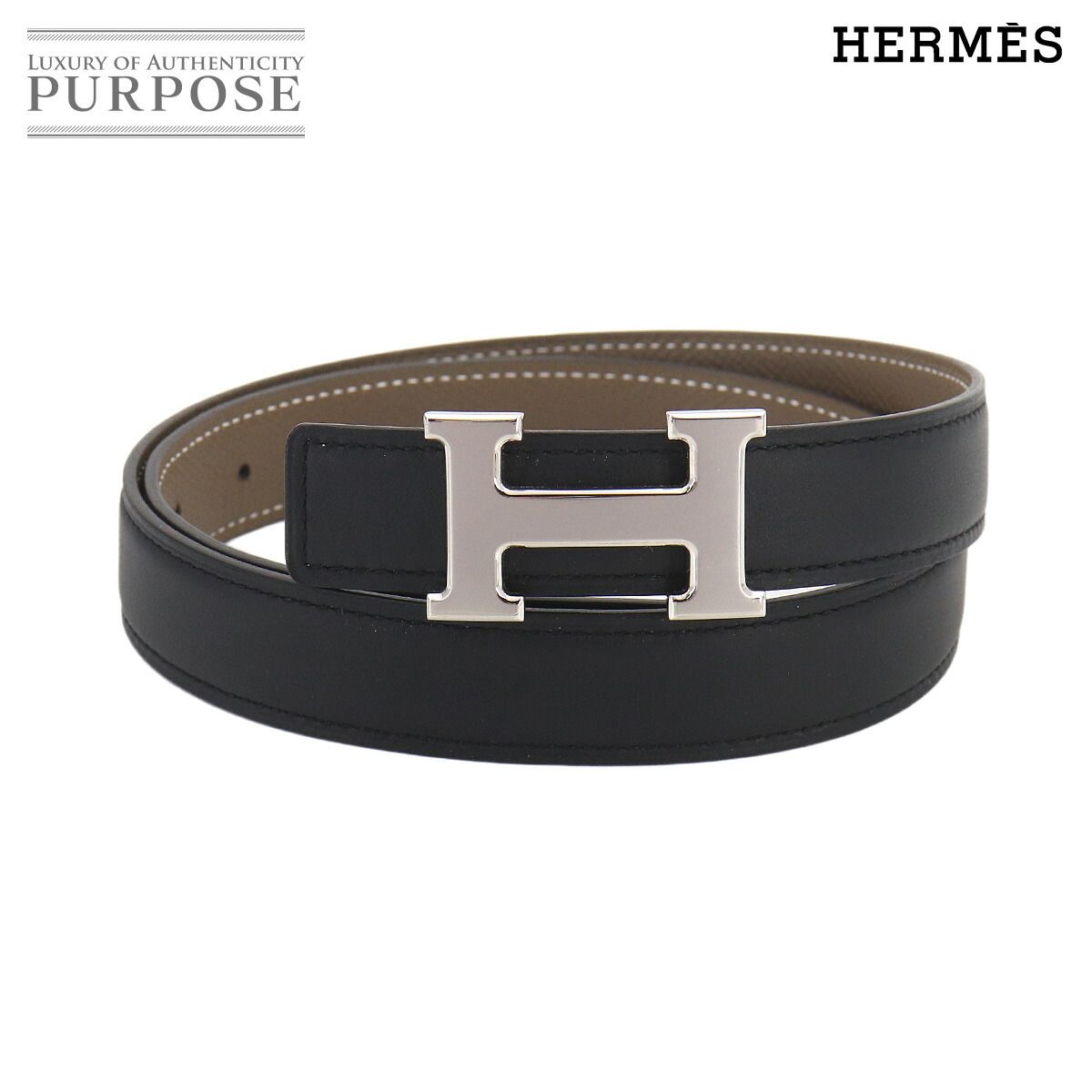 未使用 展示品 エルメス HERMES コンスタンス リバーシブル Hベルト