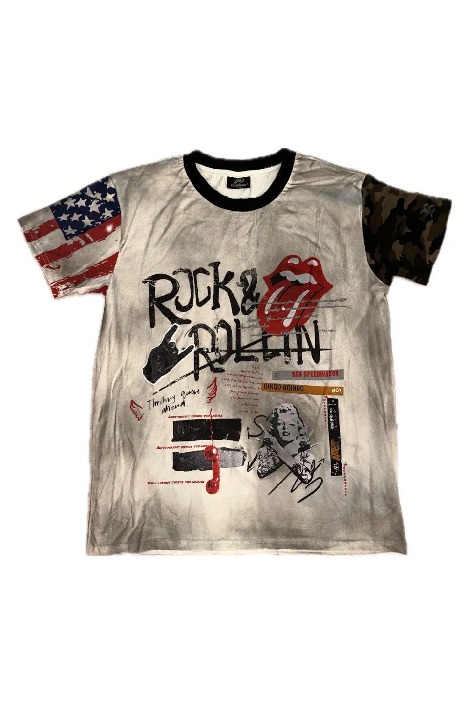 ROLLING MONEY | MONROE & STONES DISTRESSED T-SHIRT