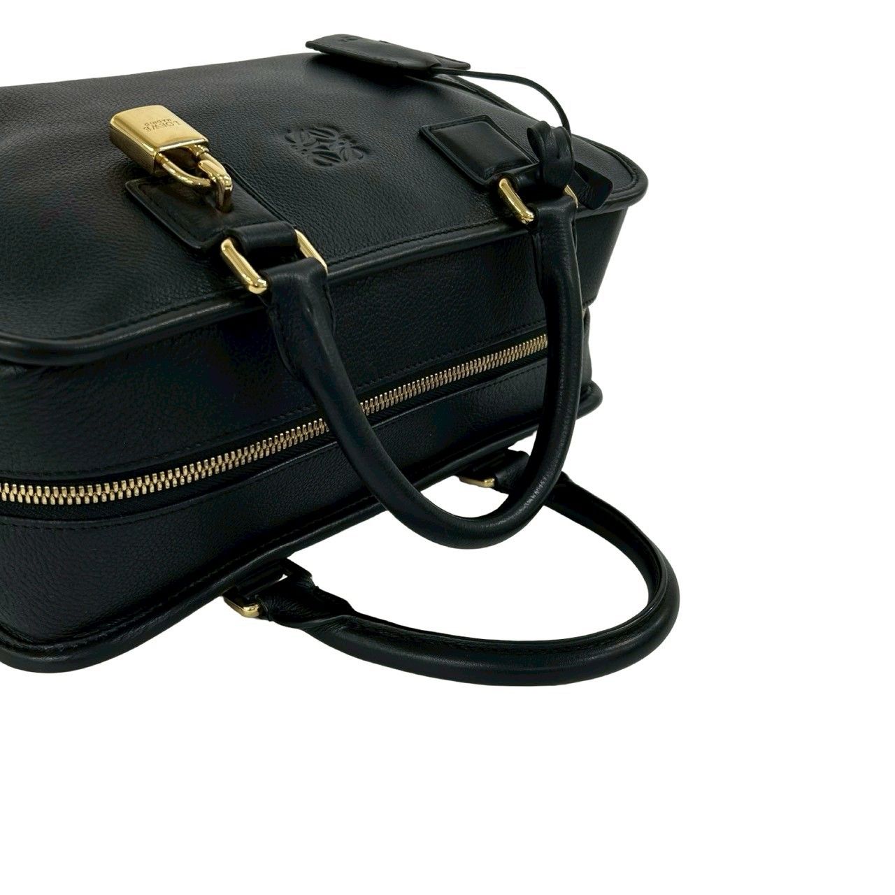 極 美品 袋付き LOEWE ロエベ アマソナ 28 アナグラム ロゴ レザー 本