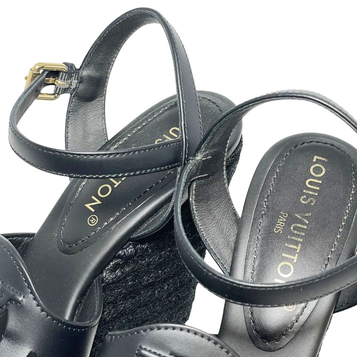 中古】 LOUIS VUITTON ルイ・ヴィトン LV イソラ ウェッジ 