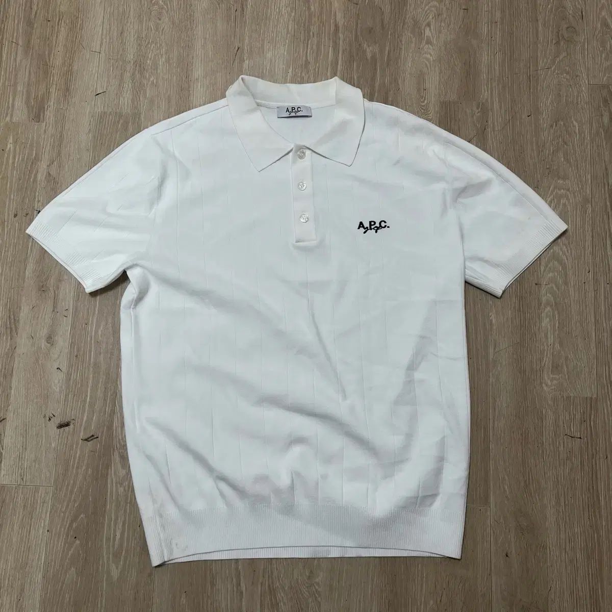 A.P.C. アーペーセー ゴルフ メンズ 白 PK Tシャツ L/100