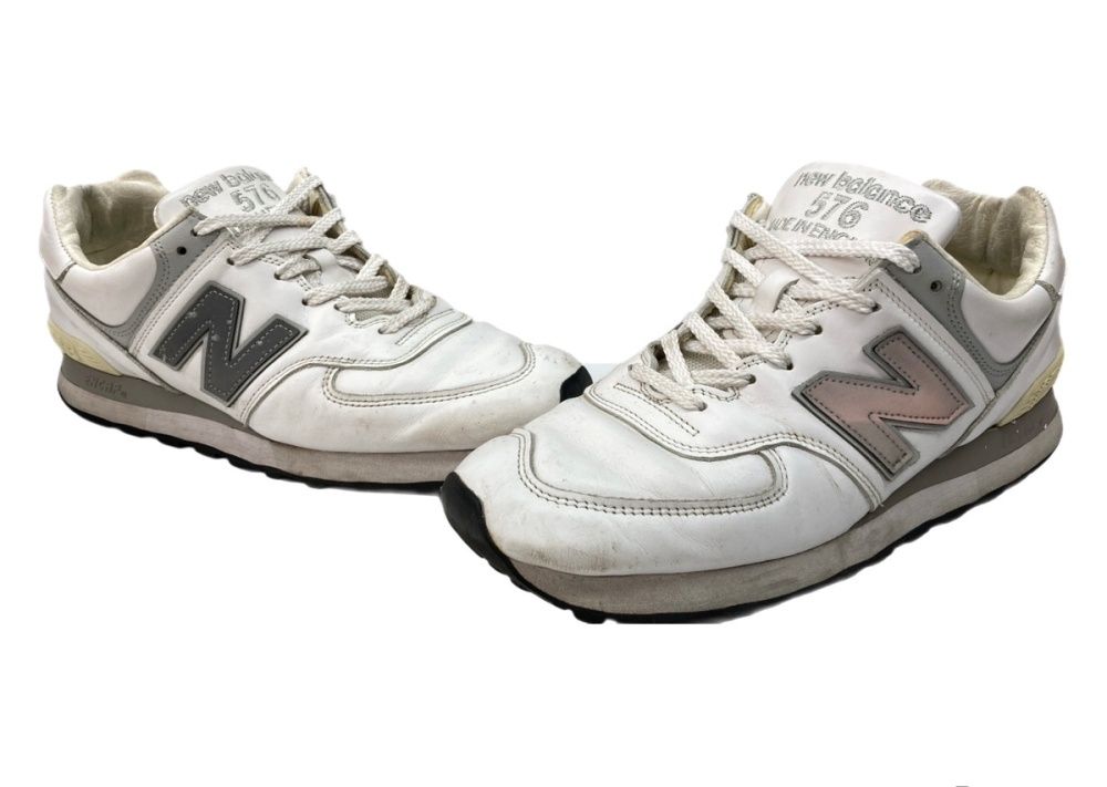 ニューバランス new balance OU576 ENCAP ローカット シューズ ランニング レザー 白 OU576WSI メンズ靴 スニーカー ホワイト サイズUK9 1/2 104S-1305