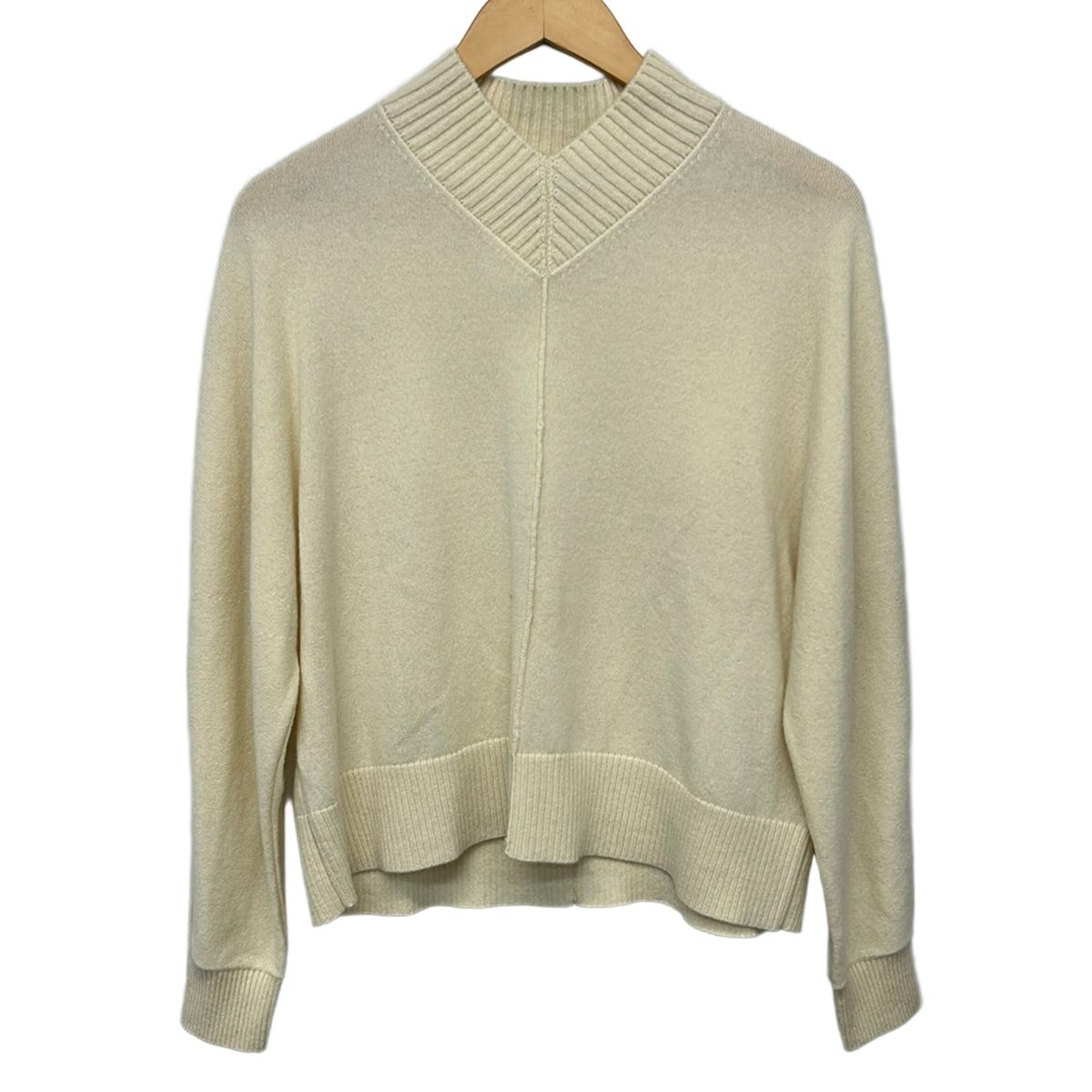 theory(セオリー) 長袖セーター サイズS レディース美品 - アイボリー Vネック/カシミヤ
