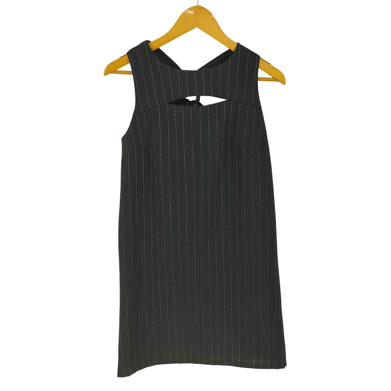 ユーズドフルギ USED古着 {{KUME}}STRIPED LINEN BLEND O RING DRESS import レディース 表記無