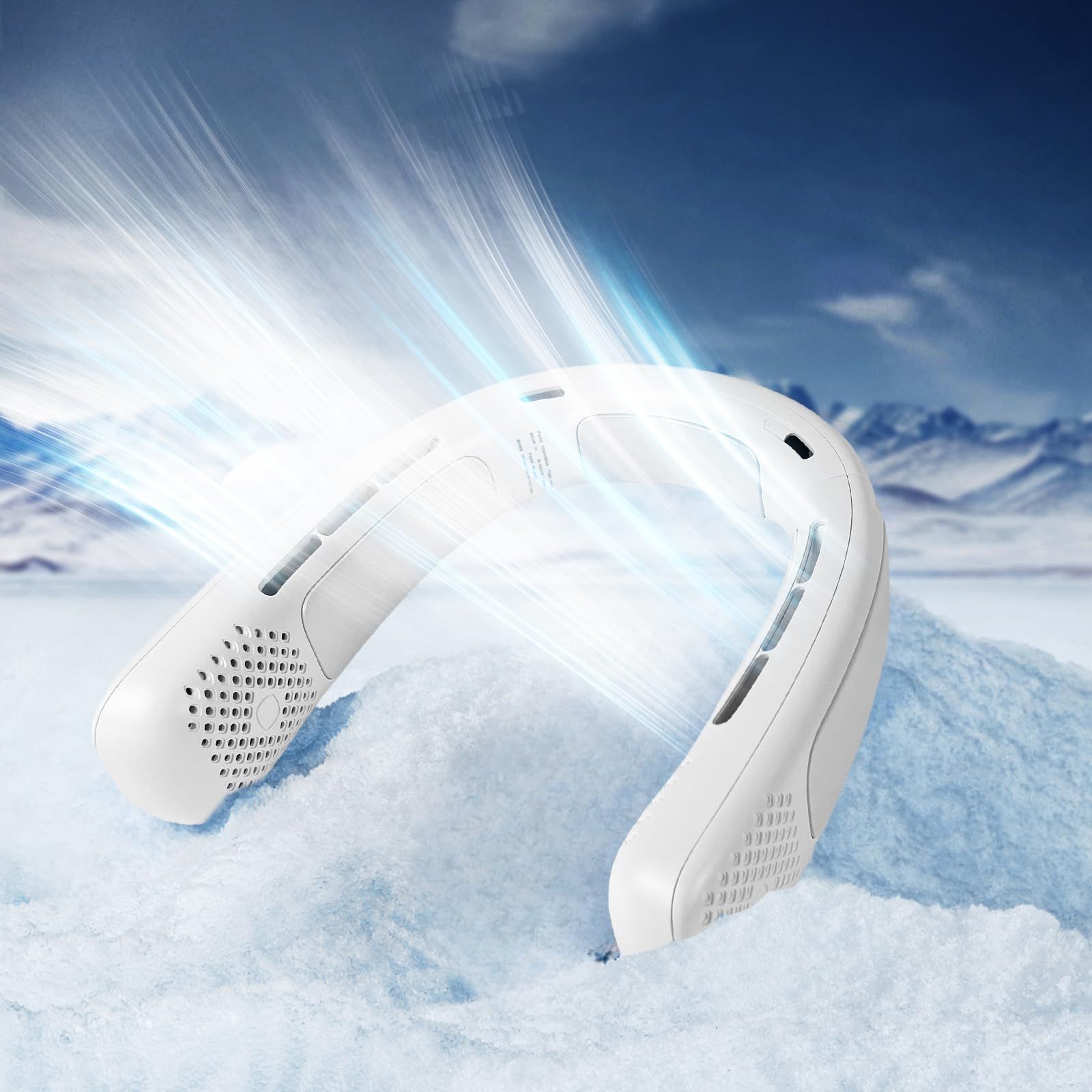 【2026年最新ICE PRO夏のアイス ネッククーラー】Hosiakly 首掛け扇風機 ネッククーラー 冷却プレート 携帯扇風機 ネックファン ねっくくーらー ペルチェ素子 ハンズフリー 単独に冷却と送風調節可能 冷感 ひんやり 急速充電 54714c79