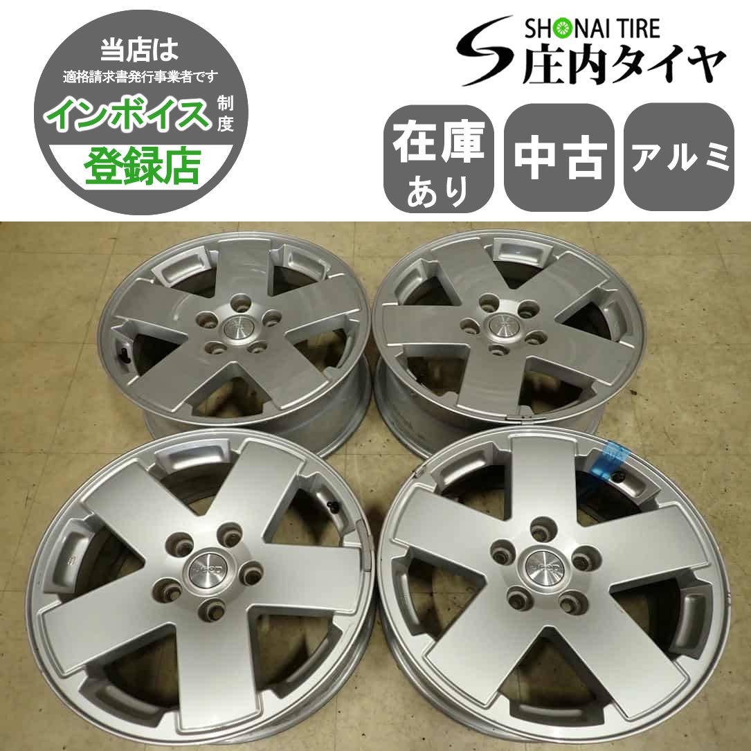 4本SET 会社宛 送料無料 18×7.5J Jeep JK ラングラー アンリミテッドスポーツ 純正 アルミ 5穴 PCD 127mm +44.45 ハブ径71.5mm NO,I3864